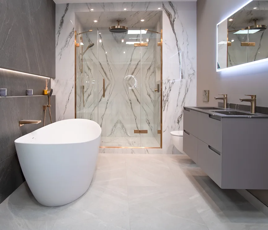 Luxury marble bathroom