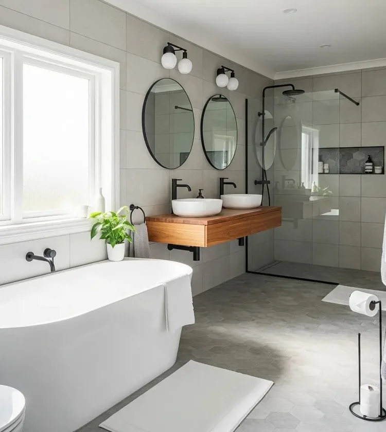 Contemporary family bathroom