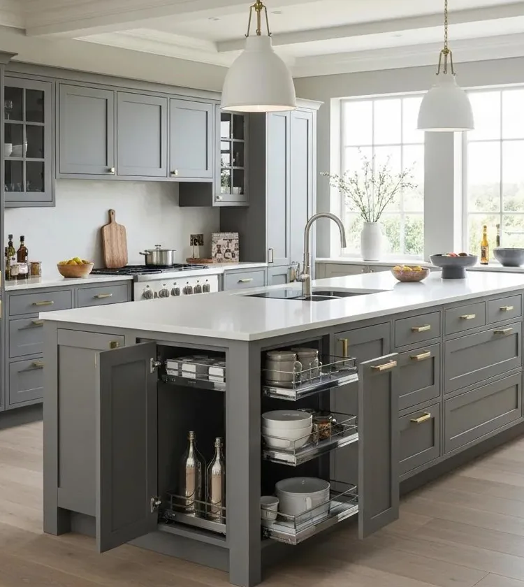 Grey shaker kitchen